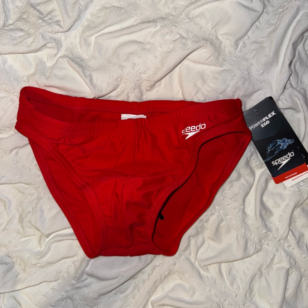 Speedo Red Swim Briefs